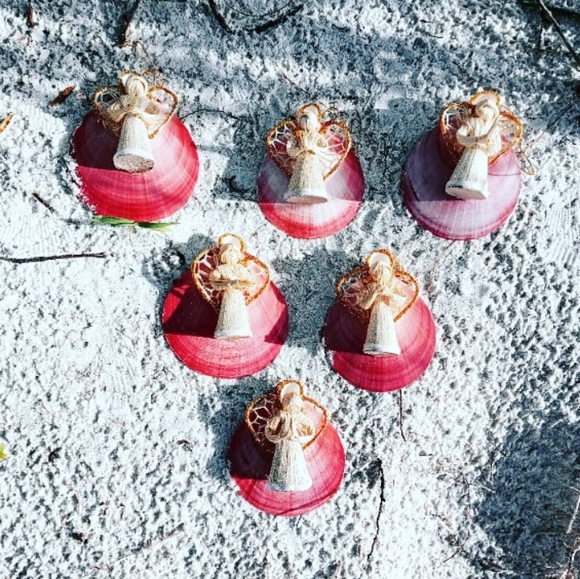 Angel Shell Ornaments - Picture 1 of 2